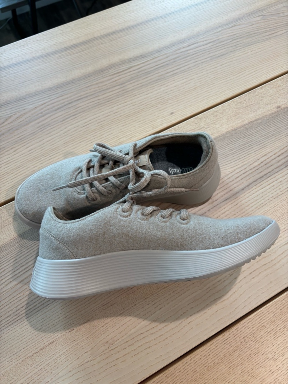allbirds Men's Wool Runner Sneakers in Light Gray